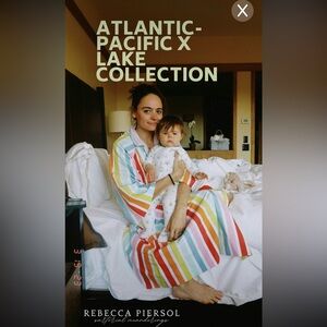 Atlantic-Pacific x Lake Women’s Bell Rainbow Stripe Robe